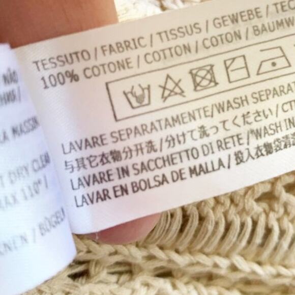 TWINSET Cotton Crochet Mini Dress Medium - Picture 14 of 14